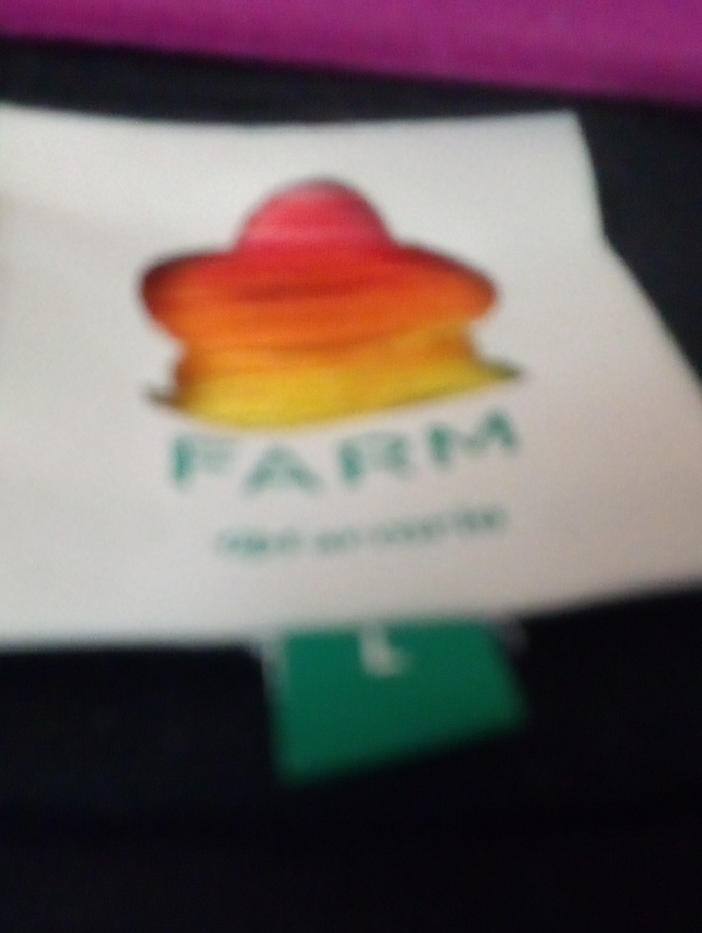 FARM RIO "Dress in Happiness" Black Tiered Dress - Picture 3 of 3